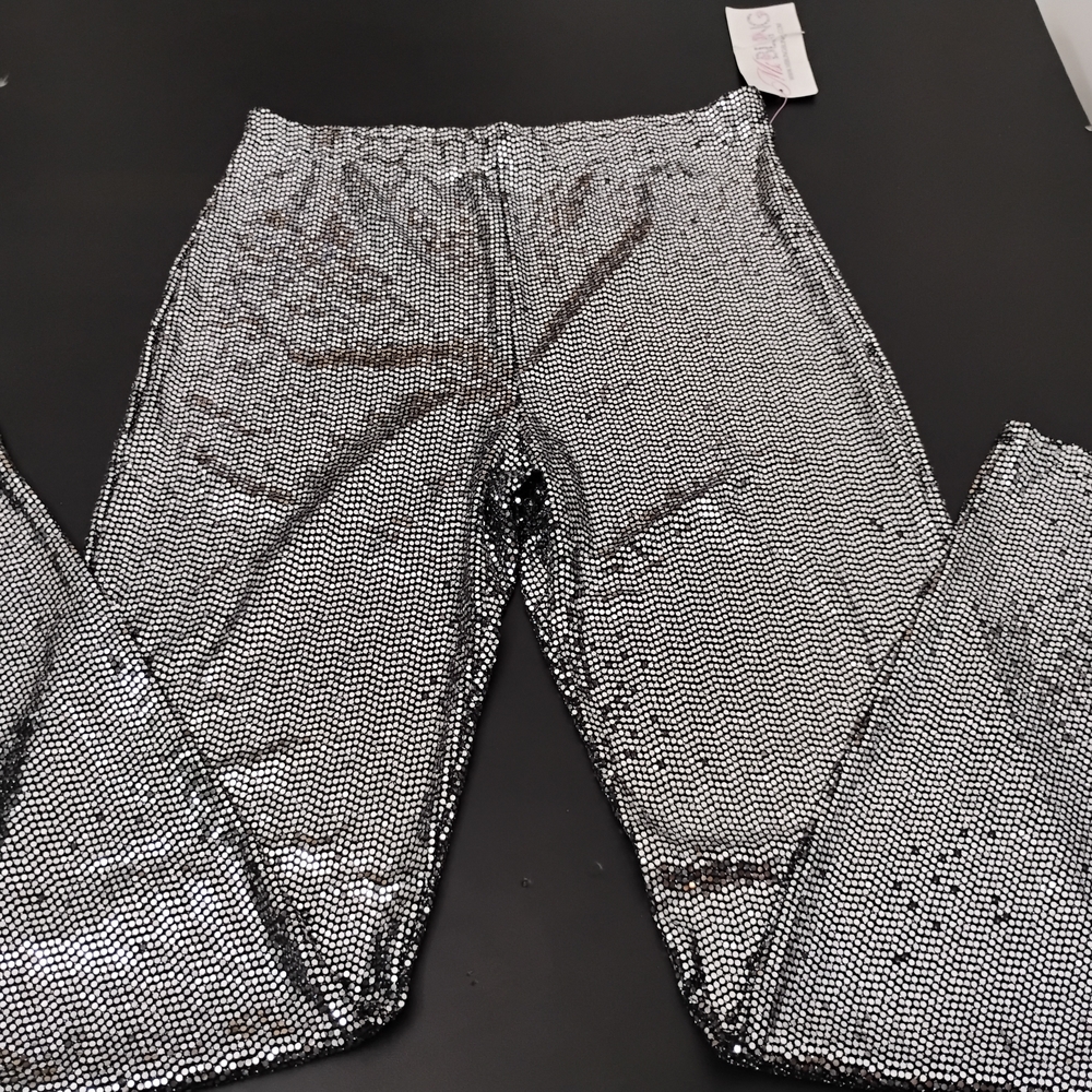 Silver "Sequin Look" Leggings